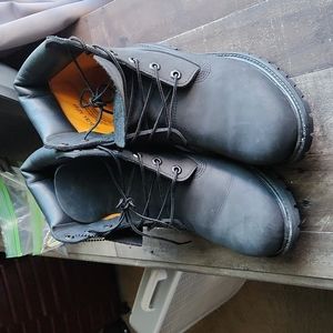 Timberland black boots size 11 women/ 9 men